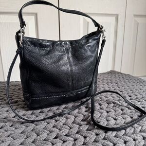 Coach Black Leather Shoulder Bag